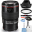 Canon EF 100mm f/2.8L Macro IS USM Lens 3554B002 - Essential UV Filter Bundle