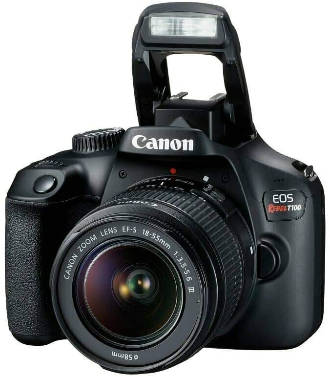 Canon EOS Rebel T100/4000D DSLR Camera with 18-55mm DC III Lens + 64GB Bundle