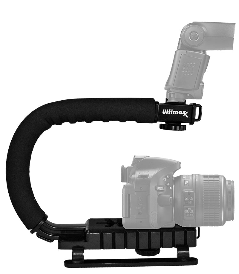 Professional Video Stabilizing Handle C/U Shape Pro Handle Grip Handheld Mount