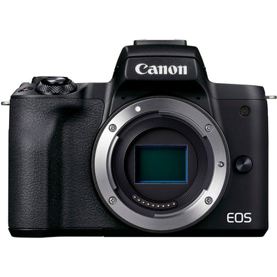 Canon EOS M50 Mark II Mirrorless Camera (Black) 4728C001 - 7PC Accessory Bundle