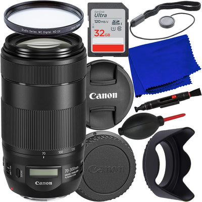 Canon EF 70-300mm f/4-5.6 IS II USM Lens 0571C002 - 8PC Accessory Bundle