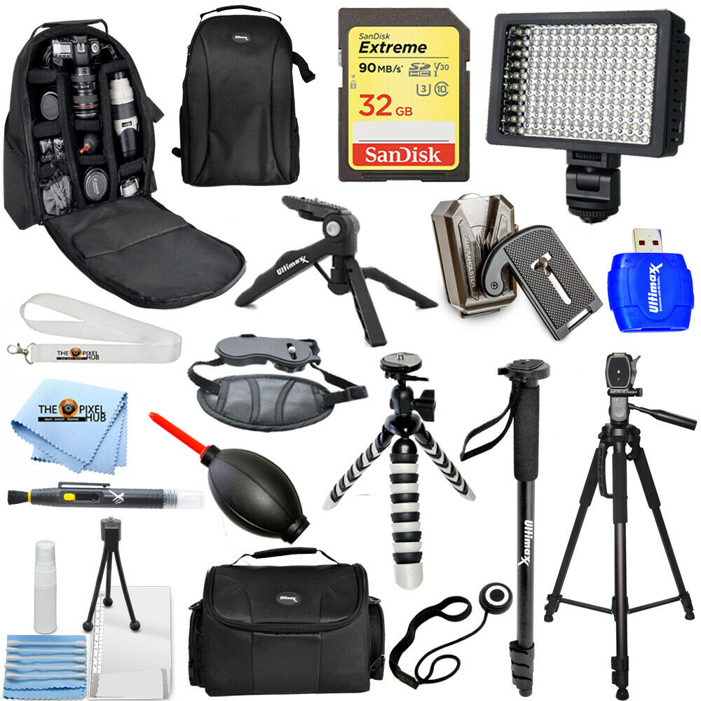 Canon T7i 77D 80D 90D 4000D 2000D 6D 5D Mark IV 5DS R 5D III ACCESSORY BUNDLE