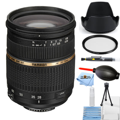 Tamron AF 28-75mm f/2.8 XR Di LD Aspherical (IF) AF Lens (Nikon) - 7PC Bundle