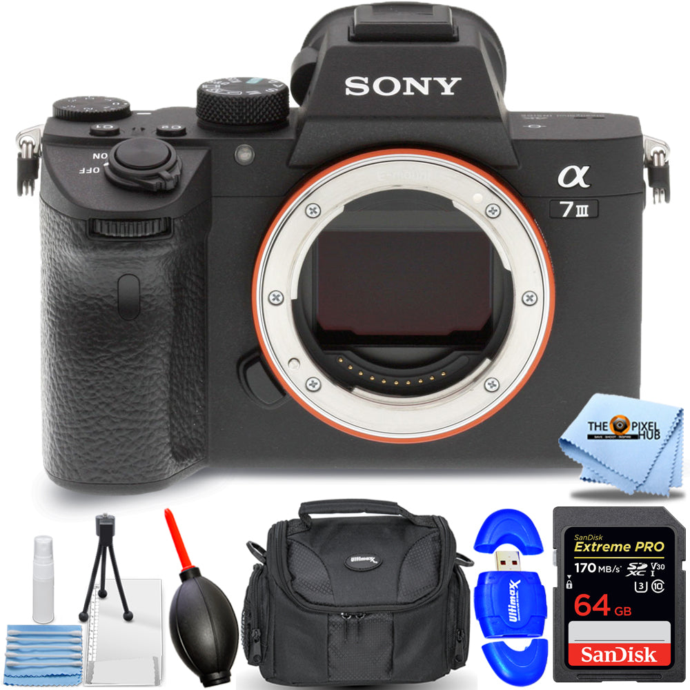 Sony Alpha a7 III Mirrorless Digital Camera (Body) - Essential 64GB Bundle