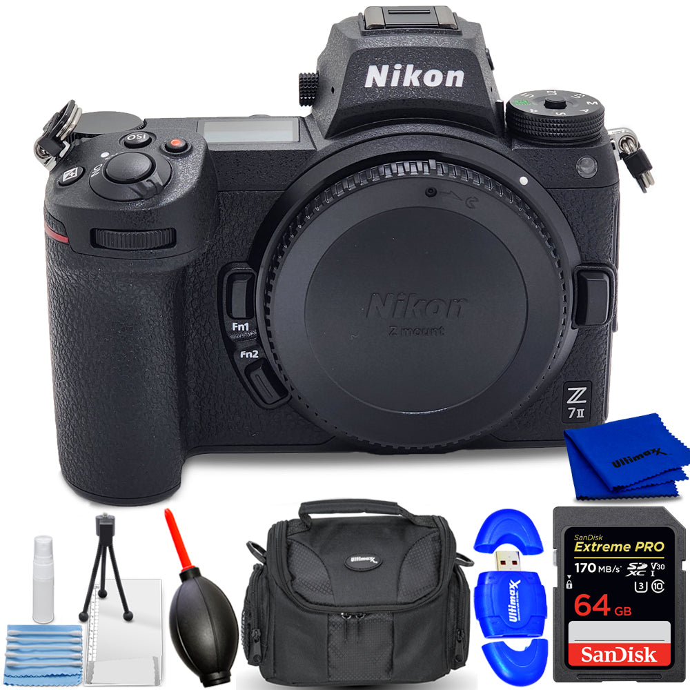 Nikon Z 7II Mirrorless Digital Camera (Body Only) 1653 - Essential 64GB Bundle