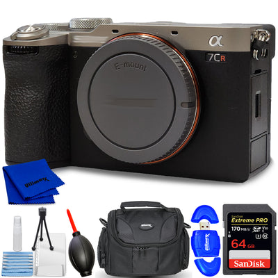 Sony a7CR Mirrorless Camera (Silver) ILCE-7CR/S - 7PC Accessory Bundle