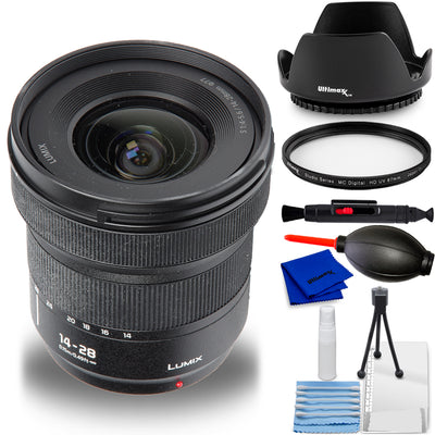 Panasonic Lumix 14-28mm f/4-5.6 MACRO Lens (Leica L) - 7PC Accessory Bundle