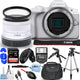 Canon EOS R50 Mirrorless Camera with 18-45mm Lens (White) 5812C012 - 14PC Bundle Canon