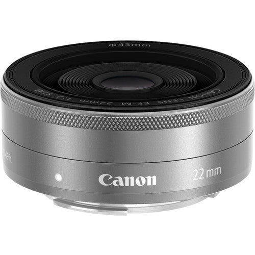 Canon EF-M 22mm f/2 STM Lens (Silver) - 9808B002