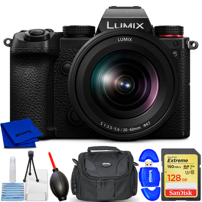 Panasonic Lumix S5 Mirrorless Camera with 20-60mm Lens - 7PC Accessory Bundle