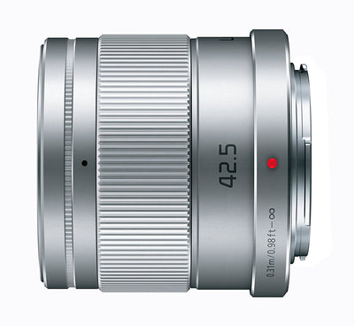 Panasonic Lumix G 42.5mm f/1.7 ASPH. POWER O.I.S. Lens (Silver) - H-HS043K