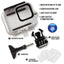 50m/164ft Waterproof Housing Transparent Protective Case for GoPro HERO9 HERO10