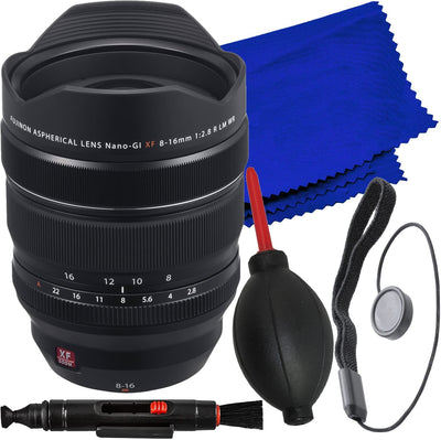 FUJIFILM XF 8-16mm f/2.8 R LM WR Lens 16591570 - 5PC Accessory Bundle