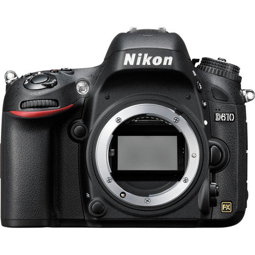 Nikon D610 24.3MP DSLR Camera (Body Only) 1540 - 15PC Accessory Bundle