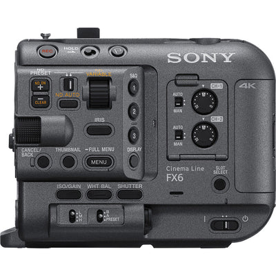 Sony FX6 Full-Frame Cinema Camera (Body Only) - SOFX6