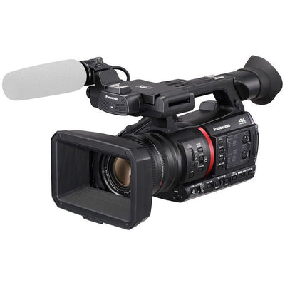 Panasonic AG-CX350 4K Camcorder + 256GB + Tripod + Microphone Bundle