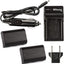 ULTIMAXX Travel Charger + Replacement Battery for Canon LPE6