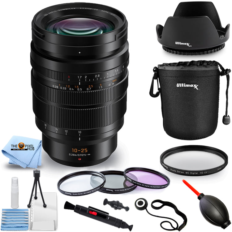 Panasonic Leica DG Vario-Summilux 10-25mm f/1.7 ASPH Lens - Filter Bundle