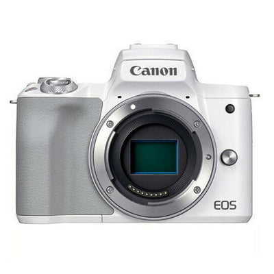 Canon EOS M50 Mark II Mirrorless Digital Camera (Body Only, White)