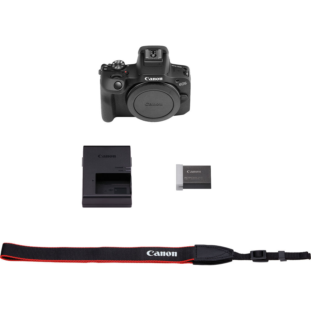 Canon EOS R100 Mirrorless Camera 6052C002 - 12PC Accessory Bundle