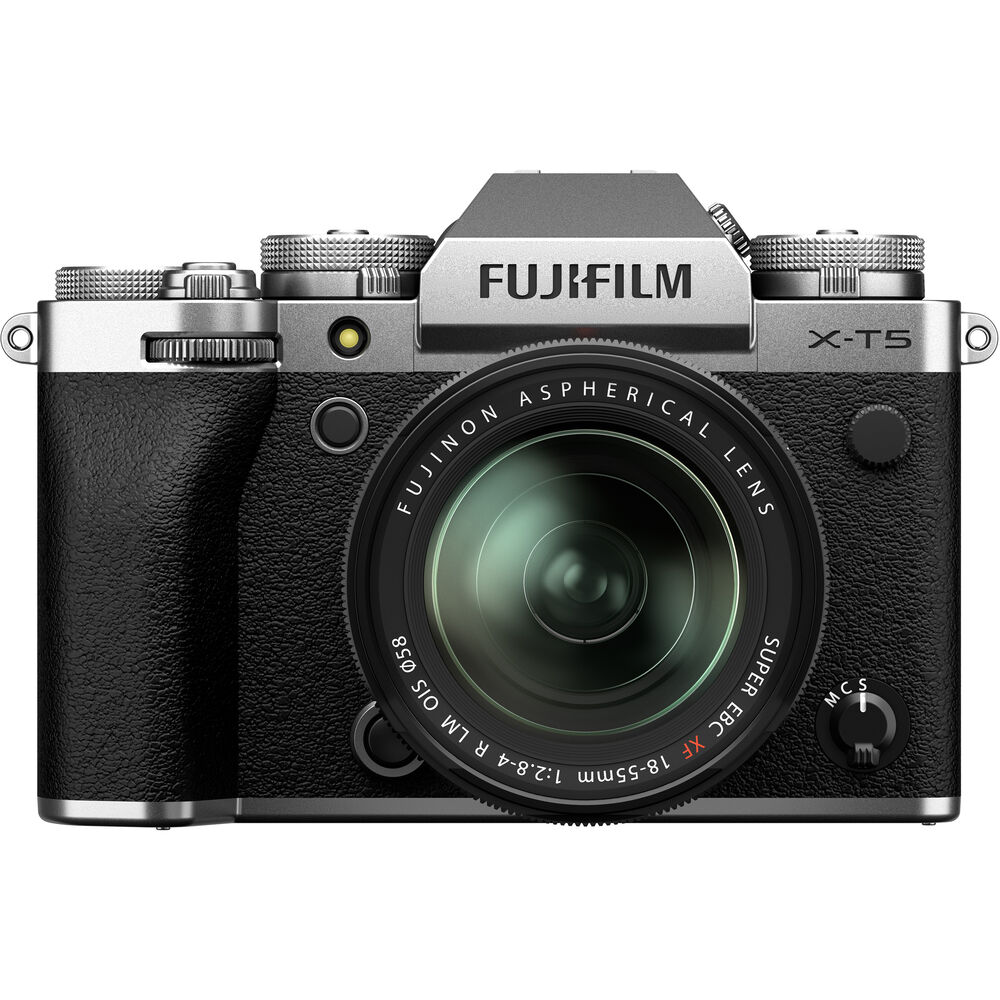 FUJIFILM X-T5 Mirrorless Camera with 18-55mm Lens Silver - 12PC Accessory Bundle