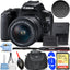 Canon EOS 250D / Rebel SL3 DSLR with 18-55mm (Black) - Essential 32GB Bundle