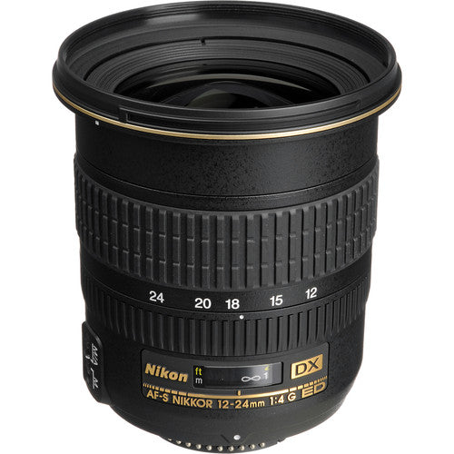 Nikon AF-S DX Zoom-NIKKOR 12-24mm f/4G IF-ED Lens - Macro/Close Up Lenses Bundle