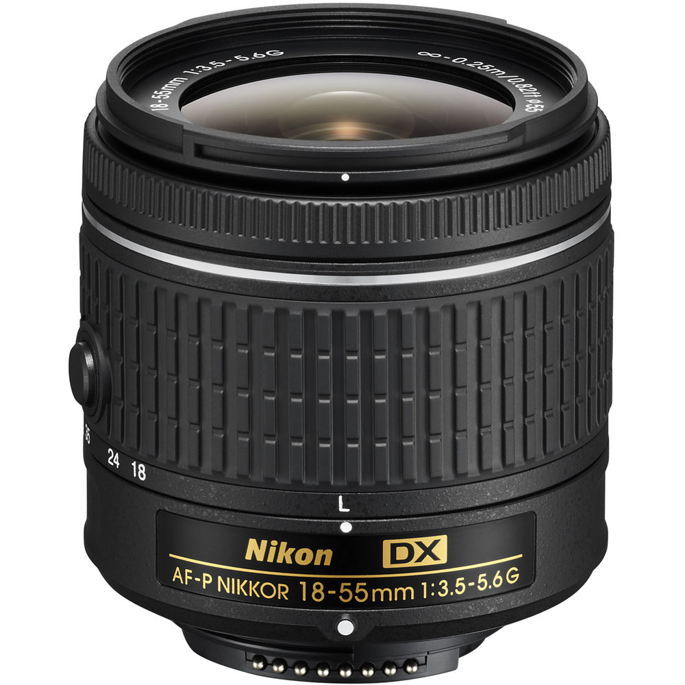 Nikon AF-P DX NIKKOR 18-55mm f/3.5-5.6G Lens New in White Box Filter Kit Bundle