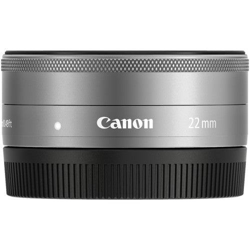 Canon EF-M 22mm f/2 STM Lens (Silver) - 9808B002