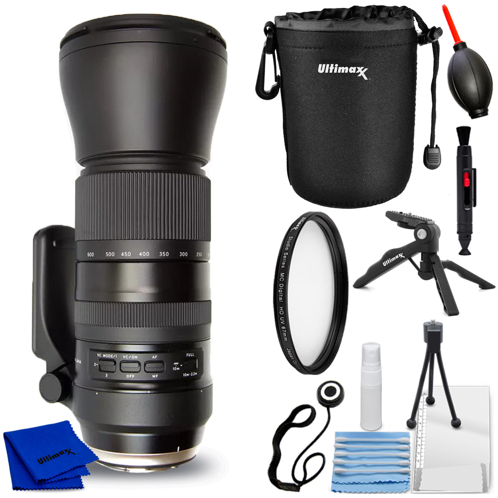 Tamron SP 150-600mm f/5-6.3 Di VC USD G2 for Nikon F + UV Filter & Pouch Bundle