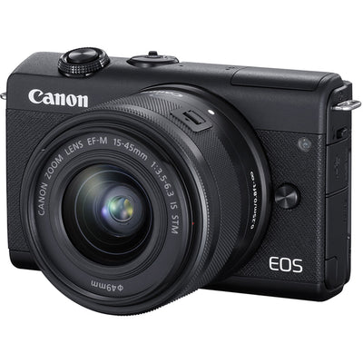 Canon EOS M200 Mirrorless Digital Camera with 15-45mm Lens (Black) + 128GB Kit
