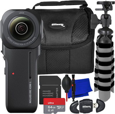 Insta360 ONE RS 1-Inch 360 Edition Camera CINRSGP/D - 9PC Accessory Bundle