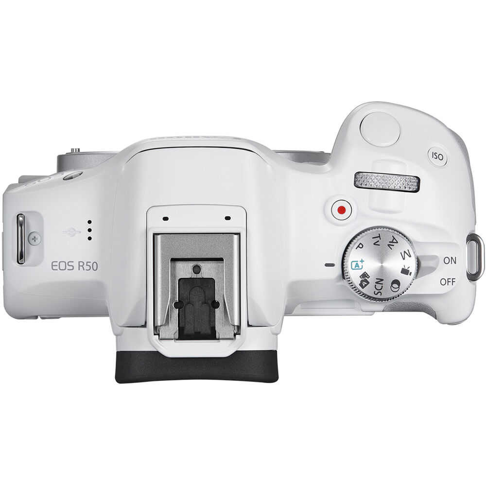 Canon EOS R50 Mirrorless Camera (White) - 5812C002