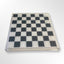 Lucite Acrylic Chess + Checkers Premium Set - Large 17.5" (Clear/White)