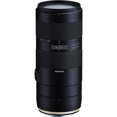 Tamron 70-210mm f/4 Di VC USD Lens for Canon EF + Filter Kit + Tulip Hood Bundle