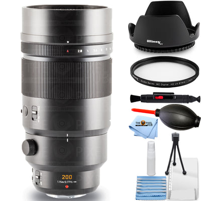 Panasonic Leica DG Elmarit 200mm f/2.8 POWER O.I.S. Lens + UV Filter Bundle