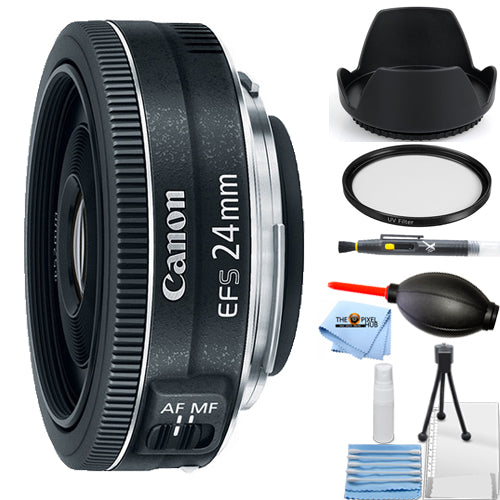 Canon EF-S 24mm f/2.8 STM Lens 9522B002 + UV Ultraviolet Filter Bundle