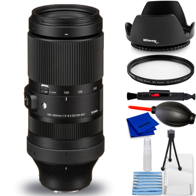 Sigma 100-400mm f/5-6.3 DG DN OS Contemporary Lens (FUJIFILM X) - 7PC Bundle