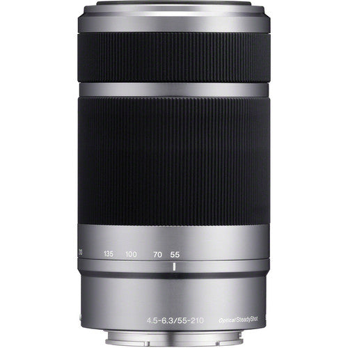 Sony E 55-210mm f/4.5-6.3 OSS Lens (Silver) SEL55210 - Essential UV Bundle