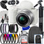 Sony ZV-E10 Mirrorless Camera with 16-50mm Lens (White) - 15PC Accessory Bundle