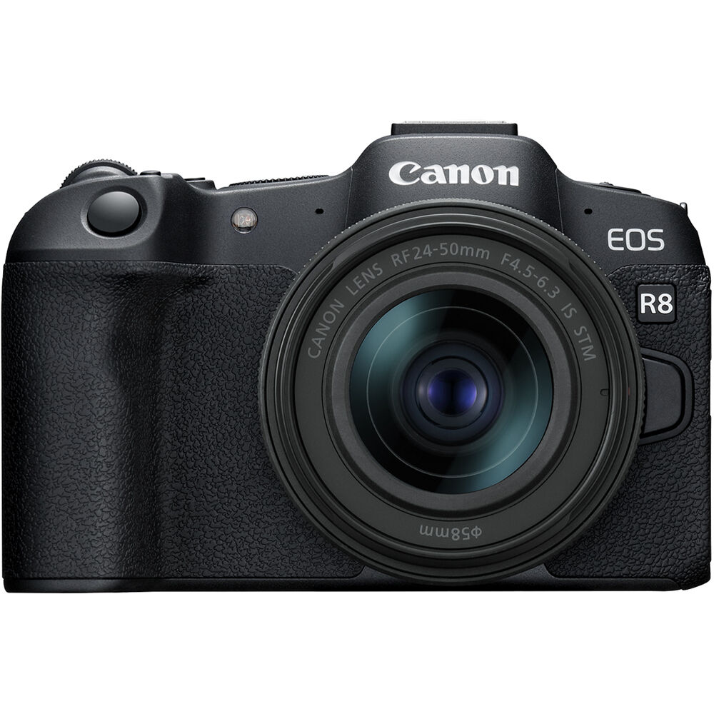 Canon EOS R8 Mirrorless Camera with RF 24-50mm f/4.5-6.3 IS STM Lens - 5803C012