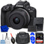Canon EOS R50 Mirrorless Camera with 18-45mm Lens (Black) 5811C012 - 7PC Bundle