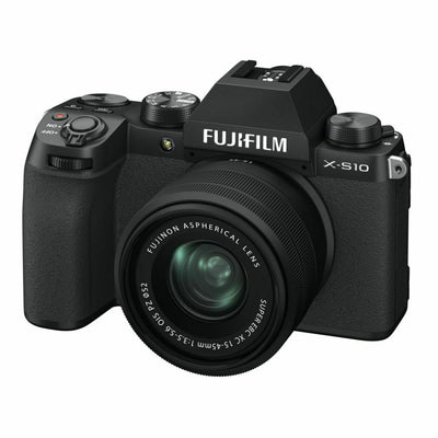 FUJIFILM X-S10 Mirrorless Camera with XC 15-45mm f/3.5-5.6 OIS PZ Lens (Black)