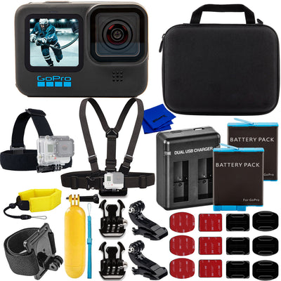 GoPro Hero11 Hero 11 Black Everything You Need Kit with 2 Extra Batteries + More