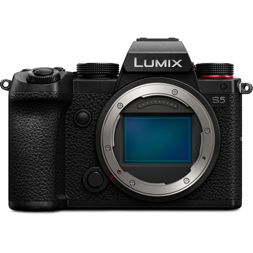 Panasonic Lumix DC-S5 Mirrorless Digital Camera (Body) + 64GB + Flash Bundle