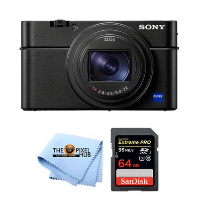 Sony Cyber-shot DSC-RX100 VII Digital Camera DSC-RX100M7 + 64GB Extreme SD