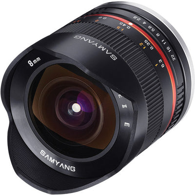 Samyang 8mm f/2.8 Fisheye II Lens for Canon EF-M Mount - SY8MBK28-M