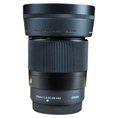 Sigma 30mm f/1.4 DC DN Contemporary Lens for Fujifilm X - 7PC Accessory Bundle