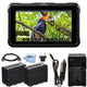 Atomos Shinobi 5.2" 4K HDMI Monitor ATOMSHBH01 + 2 Batteries and Charger Bundle Atomos