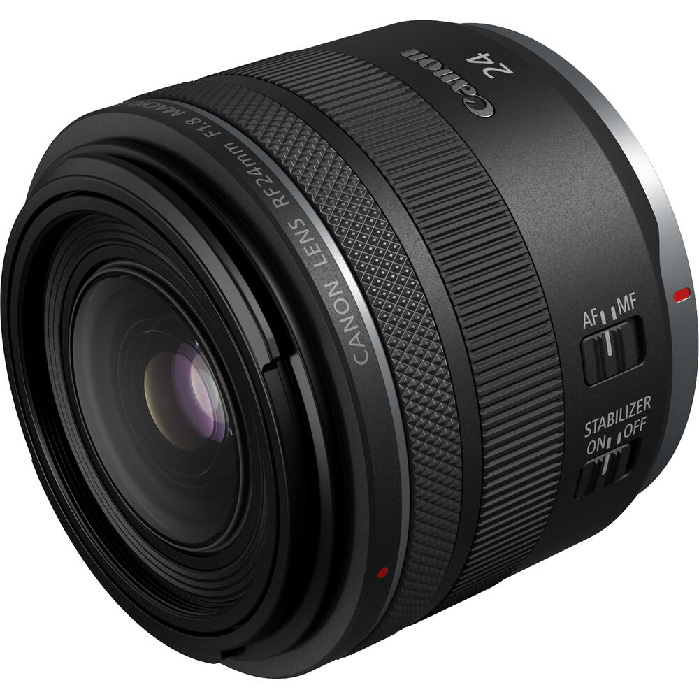 Canon RF 24mm f/1.8 Macro IS STM Lens 5668C002 - 7PC Accessory Bundle